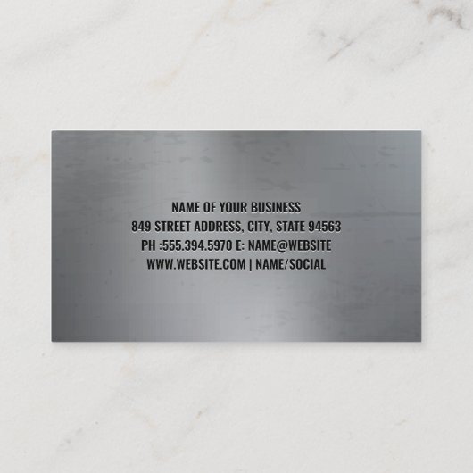 Hardware Gereedschap | Rode Sleepwagen Visitekaartje (Achterkant)