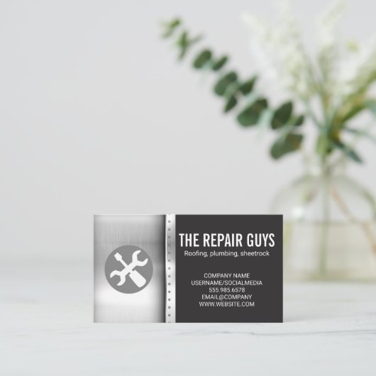 Hardware Gereedschap | Sleutel Schroevendraaier Visitekaartje (Staand voorkant)