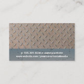 Hardware Gereedschap | Staal en Grunge Metaal Visitekaartje (Achterkant)