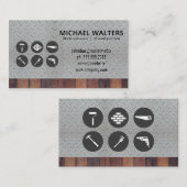 Hardware Gereedschap | Staal en Hout Visitekaartje (Voorkant / Achterkant)