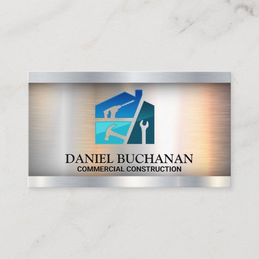 Hardware Gereedschap | Timmervak Blauw Koll. | Bou Visitekaartje (Voorkant)