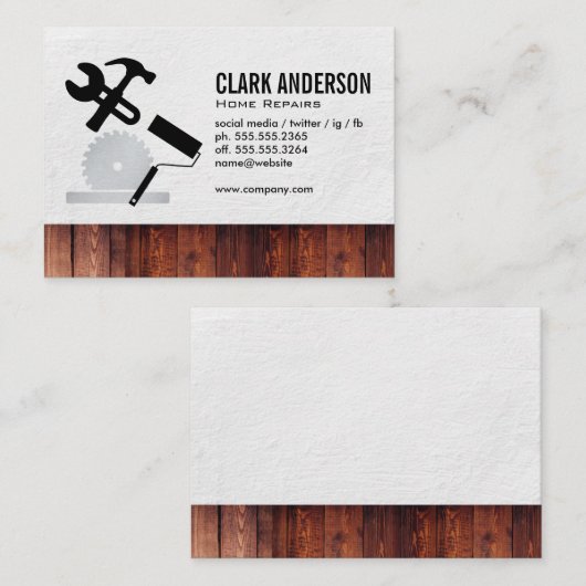 Hardware Gereedschap Visitekaartje (Voorkant / Achterkant)