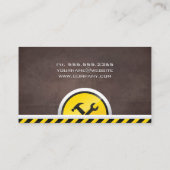 Hardware-gereedschappen voor constructie visitekaartje (Achterkant)