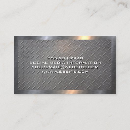 Hardware Hand Tools | Visitekaartje van oud metaal (Achterkant)