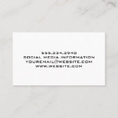 Hardware handgereedschap op tafel visitekaartje (Achterkant)