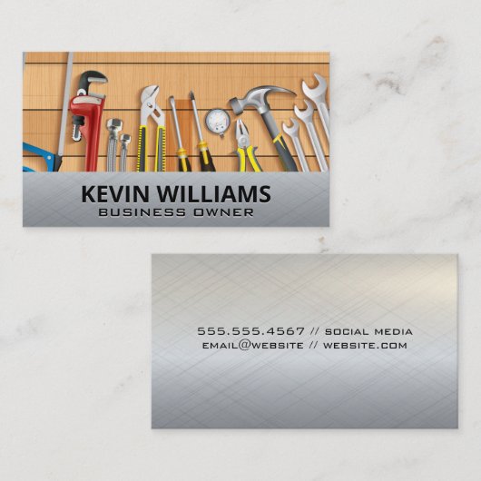 Hardware Handgereedschap | Reparateur Visitekaartje (Voorkant / Achterkant)