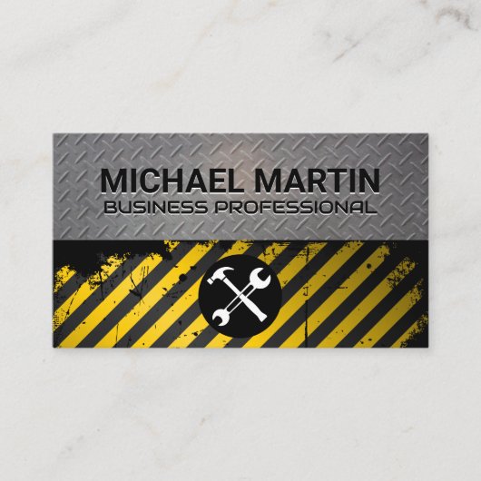 Hardware Handgereedschap | Staalmetaal Bord Visitekaartje (Voorkant)