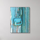  Hardware op het Schillen van Blauwgroen Groene Ho Canvas Afdruk (Voorkant)