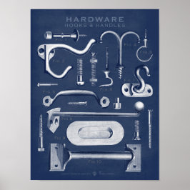  hardware Poster Hooks-Handles Denim Dark