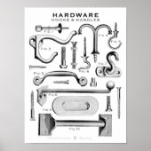  hardware Poster Hooks in handvatten (Voorkant)