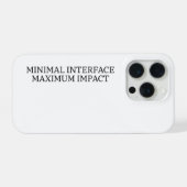 Hardware Shield | Minimalistische Interface Tactis iPhone Hoesje (Achterkant horizontaal)