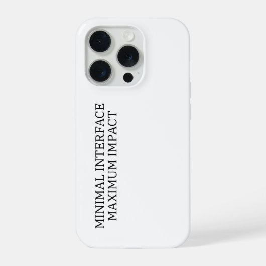 Hardware Shield | Minimalistische Interface Tactis iPhone Hoesje (Achterkant)