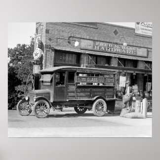 Hardware Store Delivery Truck, 1924.  foto Poster