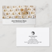 Hardware Store Moeren Boutjes Close-up Retail Visitekaartje (Voorkant / Achterkant)