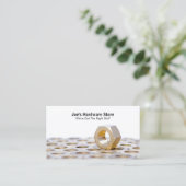 Hardware Store Moeren N Bolts Close-up Visitekaart Visitekaartje (Staand voorkant)