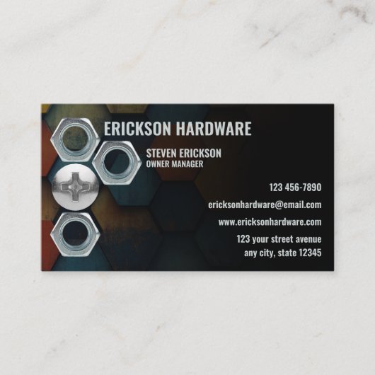 Hardware Store Visitekaartje (Voorkant)