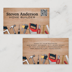 Hardware Tools op Tafel   QR Code Visitekaartje
