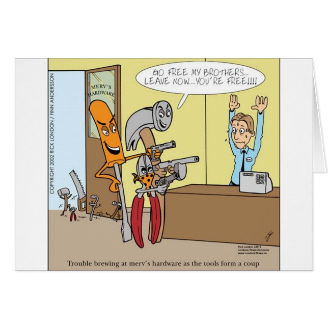 Hardware Winkel Bevrijding Grappige Cadeaus T-shir (Voorkant Horizontaal)