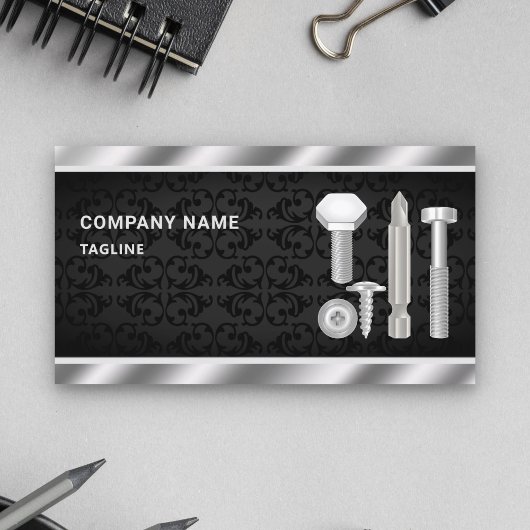 Hardware-winkel Metallic Steel Bolts Fasteners Visitekaartje