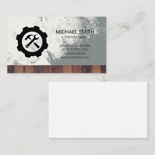 Hardware Wrench Tools | Builders Tools Visitekaartje (Voorkant / Achterkant)