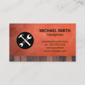 Hardwarehulpmiddelen | Bouw | Houtleder Visitekaartje (Voorkant)