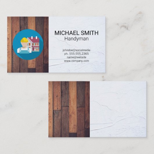 Hardwarehulpmiddelen | Handyman | Bouwpersoneel Visitekaartje (Voorkant / Achterkant)