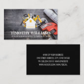 Hardwarehulpmiddelen | Homepictogram | Blauwe Prin Visitekaartje (Voorkant / Achterkant)