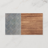 Hardwarehulpmiddelen | Hout en metalen Visitekaartje (Achterkant)