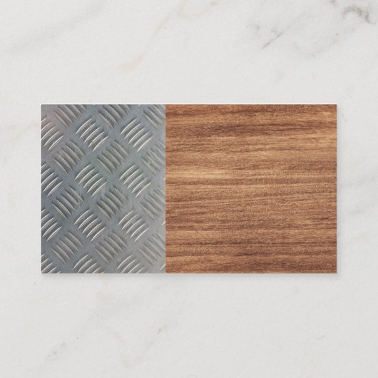 Hardwarehulpmiddelen | Hout en metalen Visitekaartje (Achterkant)