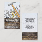 Hardwarehulpmiddelen | Hout en Visitekaartje van r (Voorkant / Achterkant)