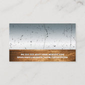 Hardwarehulpmiddelen | Hout Grunge Metal Visitekaartje (Achterkant)