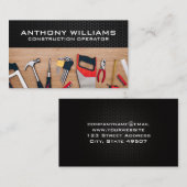 Hardwarehulpmiddelen | Hout | Koolstofvezel Visitekaartje (Voorkant / Achterkant)