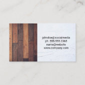 Hardwarehulpmiddelen | Hout voor Logo Visitekaartje (Achterkant)