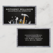 Hardwarehulpmiddelen | Koolstofvezel | Metalen riv Visitekaartje (Voorkant / Achterkant)