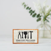 Hardwarehulpmiddelen | Lijst van hout Visitekaartje (Staand voorkant)