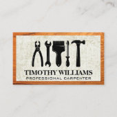 Hardwarehulpmiddelen | Lijst van hout Visitekaartje (Voorkant)