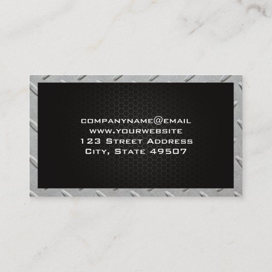 Hardwarehulpmiddelen | Metaal van koolstofvezel Visitekaartje (Achterkant)