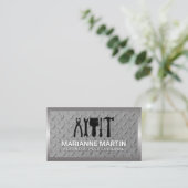 Hardwarehulpmiddelen | Metaal van staal Visitekaartje (Staand voorkant)