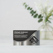 Hardwarehulpmiddelen | Metaal Visitekaartje (Staand voorkant)