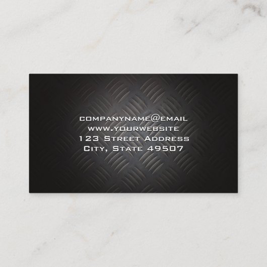 Hardwarehulpmiddelen | Staalpatroon Visitekaartje (Achterkant)