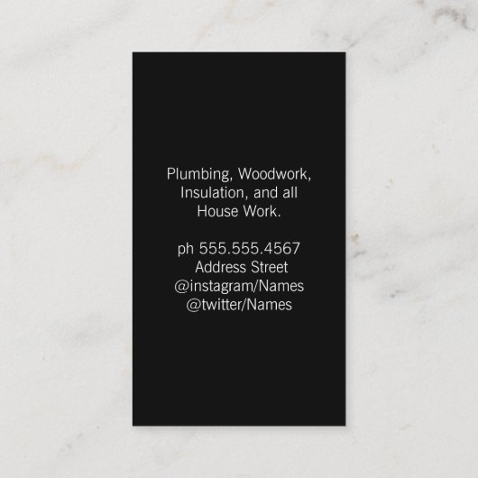 Hardwarehulpmiddelen Visitekaartje (Achterkant)