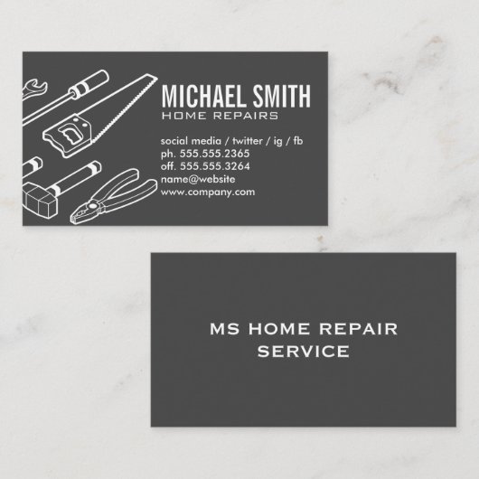 Hardwarehulpmiddelen Visitekaartje (Voorkant / Achterkant)