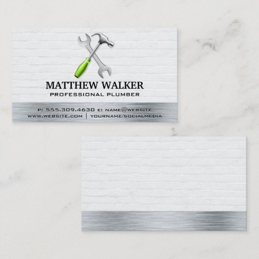 Hardwarehulpmiddelen | Visitekaartje van gesmoord  (Voorkant / Achterkant)