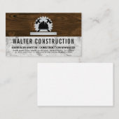 Hardwarehulpmiddelen | Zauw | Bouwmateriaal | Hout Visitekaartje (Voorkant / Achterkant)