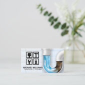 Hardwarepictogrammen | Handyman Plumber Visitekaartje (Staand voorkant)