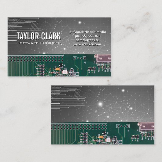 Hardwaretechnicus Circuit Board | Technische achte Visitekaartje (Voorkant / Achterkant)
