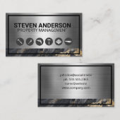 Hardwaretools | Bouw | Metaal | Marmer Visitekaartje (Voorkant / Achterkant)