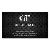 Hardwaretools | Geperforeerde mesh achtergrond Magnetisch Visitekaartje (Voorkant)