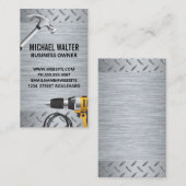 Hardwaretools | hamerkrachtboor | Metallic Visitekaartje (Voorkant / Achterkant)