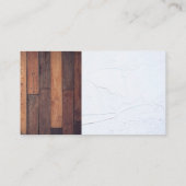 Hardwaretools | klusjesman | Hout en spackled muur Visitekaartje (Achterkant)